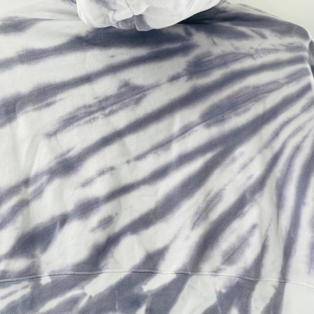 Good American Cropped & Cool Tie Dye Hoodie Lilac White Size 5 XXL NWT Cozy - Picture 9 of 11